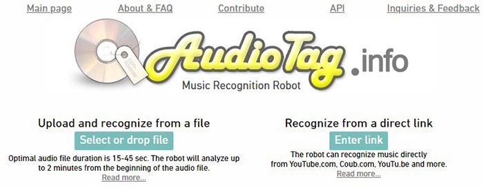 reconocedor de musica online audiotag