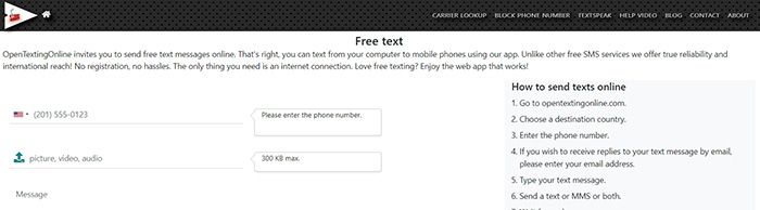 mensajeria de texto gratis desde internet
